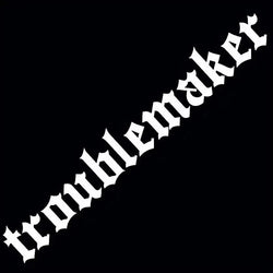 "troublemaker"Stickers,Windshield Banner Vinyl Car Decal, White and Black，For Cars, Trucks, Walls, Motorcycles (ONLINE ORDER ONLY)