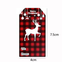 50-300Pcs Merry Christmas Theme Stickers for DIY Gift Decorate Baking Package Envelope Seal Labels Stickers Stationery  Stickers (Online Order Only)