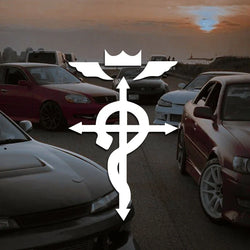 Alchemy Ed’s Coat Symbol Sticker,creative&Unique decal for cartoon fans,high quality sticker for cars trucks motorcycles &laptop (ONLINE ORDER ONLY)