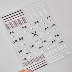 Shiny Colorful Color Block Fragment Square Fragment Grid Rhombus 3D Self Adhesive Nail Art Stickers Rhinestone Manicure Decals (Online Order Only)
