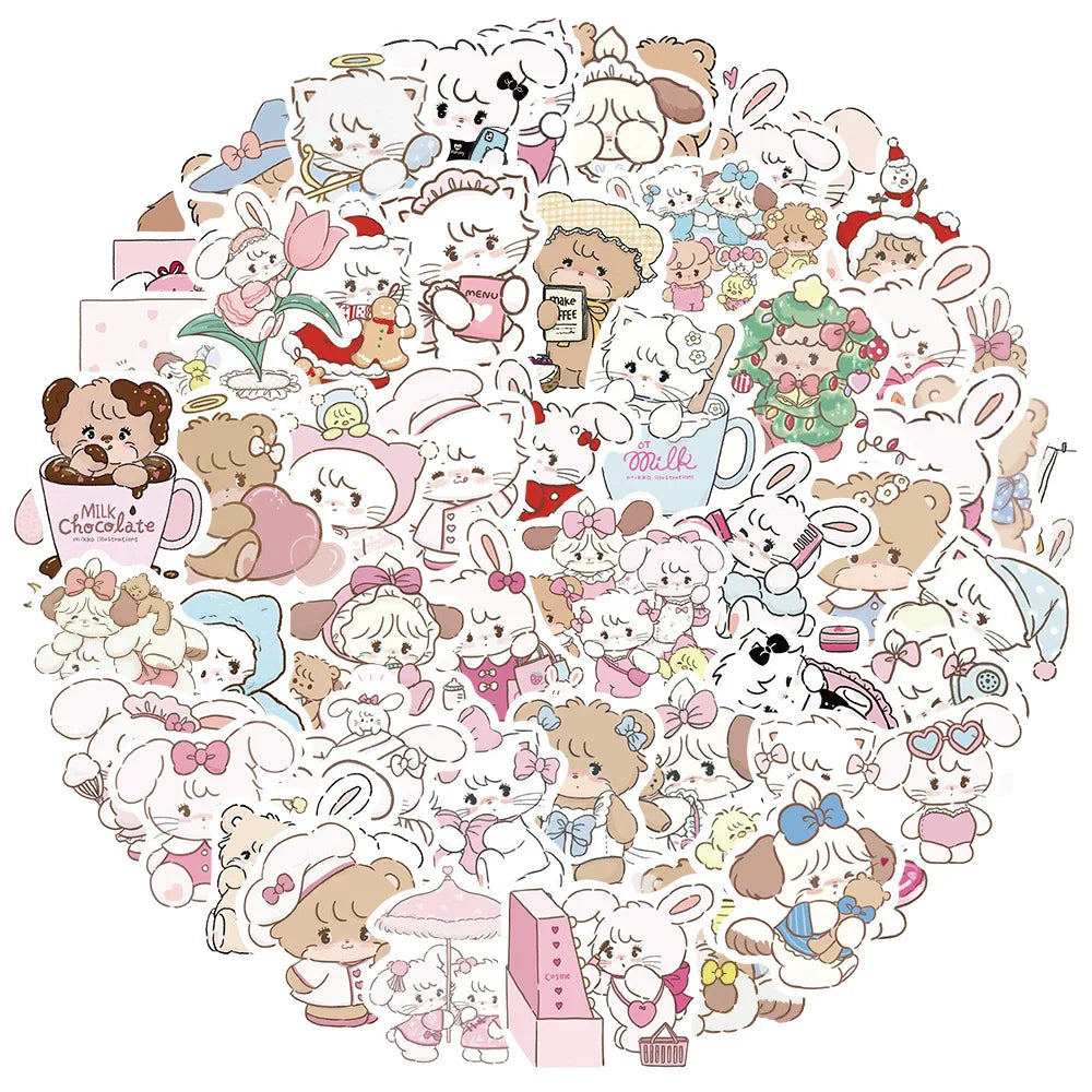 Cartoon Animal Stickers Waterproof Decals for Laptop Motorcycle Luggage Snowboard Fridge (ONLINE ORDER ONLY)