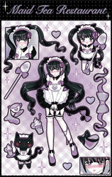 Original Cute Sweet Maid Anime Series Sticker Scrapbooking DIY Album Decoration Sticker Aesthetic Personalized Kawaii Stationery (ONLINE ORDER ONLY)