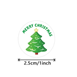 100-500pcs Merry Christmas Stickers 1Inch Round Christmas Seal Labels Stickers For Handmade Sticker Card Box Package Labels (Online Order Only)