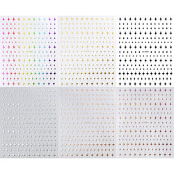 1Sheet Laser Star Nail Stickers 3D Metallic Mirror Gold/Silver Irregular Star Manicure Decals Y2K Self Adhesive Nails Decoration (ONLINE ORDER ONLY)