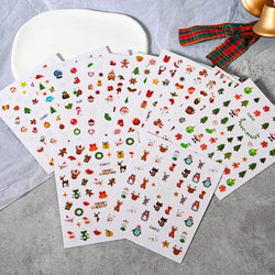 Merry Christmas Penguin Nail Art Sticker 3D Slider Deer Santa Claus Decal New Year Nail Decorations Sticker Manicure Accessories (ONLINE ORDER ONLY)
