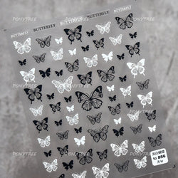Dreamy Moon Stars Love Heart Butterfly Bowknot Lace Shiny Starburst Ribbon Delicate Adhesive Nail Art Stickers Manicure Decals (Online Order Only)