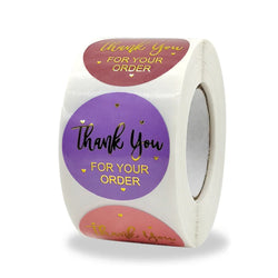 500pcs Thank You For Supporting My Small Business Floral Sticker Gift Packaging Seal Label Scrapbooking Stationery Sticker (ONLINE ORDER ONLY)