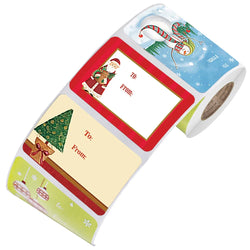 50-250Pcs Santa Claus Christmas Gift Decoration Sticker Packaging Stationery Sticker Happy Holidays Decoration Seal Label (ONLINE ORDER ONLY)