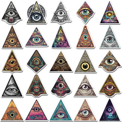 10/30/50PCS Horror Eye of God Stickers Cartoon Decals Cool Graffiti Toys Bike Suitcase Motorcycle Fridge Helmet Car Sticker Gift (ONLINE ORDER ONLY)