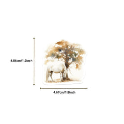 60PCS Horse Funny Animals Stickers Toy DIY Kids Notebook Luggage Motorcycle Laptop Refrigerator Decals Graffiti sticker (ONLINE ORDER ONLY)