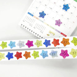 100-500pcs Holographic Star Reward Stickers Corlorful Adhesive Star Stickers Reward Chart Decorative Toy Gifts Sticker Labels (ONLINE ORDER ONLY)