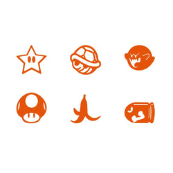 Set Of 6 Blank Button Car Sticker And Truck Vehicle White Blank Buttons The Car Interior  Decoration Die Cutting  Vinyl Decals (ONLINE ORDER ONLY)