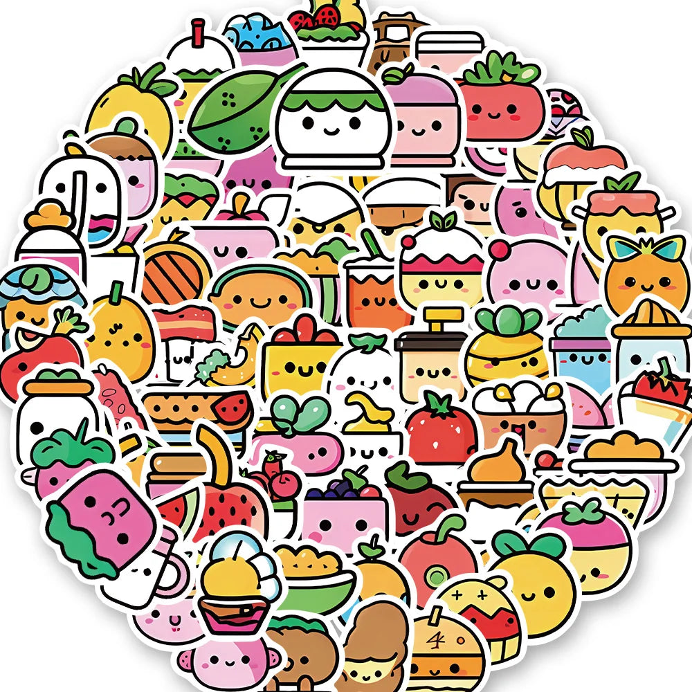 Candy Ice Cream Food Cartoon Sticker Packs (ONLINE ORDER ONLY)