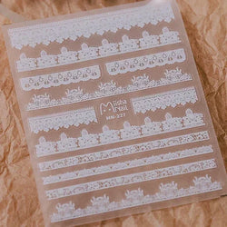Charming Geometric Black Khaki Brown Grid Houndstooth Snowflake Flat Chic  Adhesive Nail Art Decoration Stickers Manicure Decals (Online Order Only)