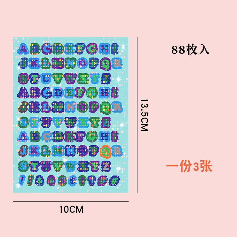 Loose-Leaf Notebook Handwritten Labels Indicate White And Blue Color Stickers Letter Stickers Sticky Notes Index Stickers (Online Order Only)