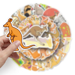 10/50Pcs Kangaroo Stickers Planner Decoration DIY /hand Book Diary Journal Stationery Animal Sticker Kawaii Stickers (ONLINE ORDER ONLY)