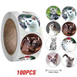 100-500pcs Cartoon Animals Sticker for Children 8 Designs Cute Thank You Scrapbooking Stationery Sealing Labels Rewards Stickers (ONLINE ORDER ONLY)