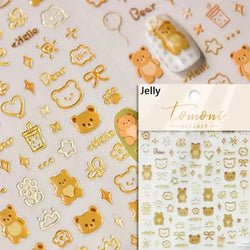 Cookies Chocolate Love Heart Flower Bowknot Rabbit Bunny Lace Bear Star Bouquet Rabbit Adhesive Nail Art Sticker Manicure Decal (ONLINE ORDER ONLY)