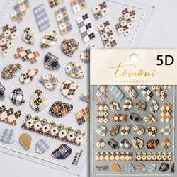 Shiny Colorful Color Block Fragment Square Fragment Grid Rhombus 3D Self Adhesive Nail Art Stickers Rhinestone Manicure Decals (Online Order Only)