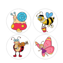 100-500pcs Cartoon Cute Sticker Children Reward Encouragement Sticker Birthday/holiday Party Gift Packaging Sealing Decor Lables (Online Order Only)