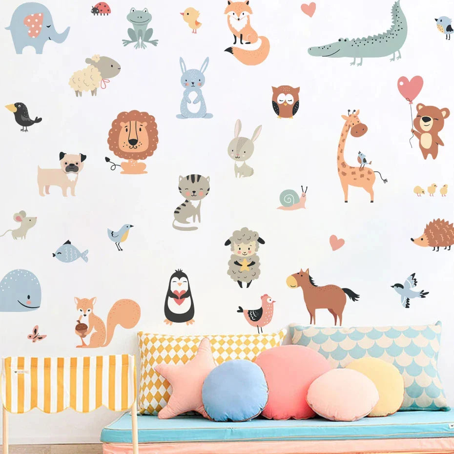 Boho Cute Elephant Wall Stickers Nursery Decor PVC Decals (ONLINE ORDER ONLY)