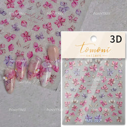 Graceful Peach Blossom Blessing Sachet Pretty Buckle Tassels Pendant Antique Radiant Adhesive Nail Art Stickers Manicure Decals (ONLINE ORDER ONLY)