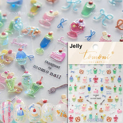 Sweet Cookies Biscuit Snack Delicious Doughnut Savoury Food Bicky Croissant Cheese Pudding Baguette Chic Nail Art Stickers Decal (ONLINE ORDER ONLY)