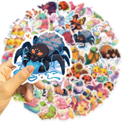 Kawaii Insect Stickers Cute Cartoon Animal Decals for Scrapbook, Laptop, Bike, Skateboard (ONLINE ORDER ONLY)