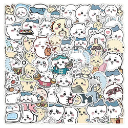 64PCS Cute Chiikawa Stickers Cartoon Laptop Phone Phone Case Luggage Fridge DIY Decal Graffiti Waterproof Sticker Kid Toy (ONLINE ORDER ONLY)