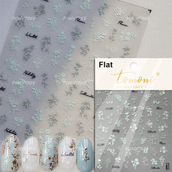 Hot Stamping Purple Line Love Heart Lace Bowknot Chain Branches Star Flower Leaf Butterfly Plant Flower Nail Art Stickers Decals (Online Order Only)