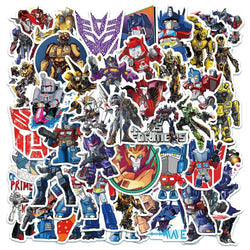 50Pcs Autobot Transformers Stickers Motorcycle Car Skateboard Laptop Luggage Bike Waterproof Sticker Decals for Kids Toys (ONLINE ORDER ONLY)