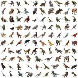 10/30/50/100PCS Jurassic Dinosaur Cool Stickers Graffiti Toys For Boys Kids DIY Fridge Skateboard Phone Notebook PVC Car Sticker (Online Order Only)