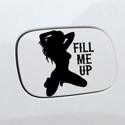 Funny Fuel Tank Cap Sticker for Car Decoration Sexy Beauty Exterior Accessories Stickers High Quality Waterproof Vinyl Decals (ONLINE ORDER ONLY)