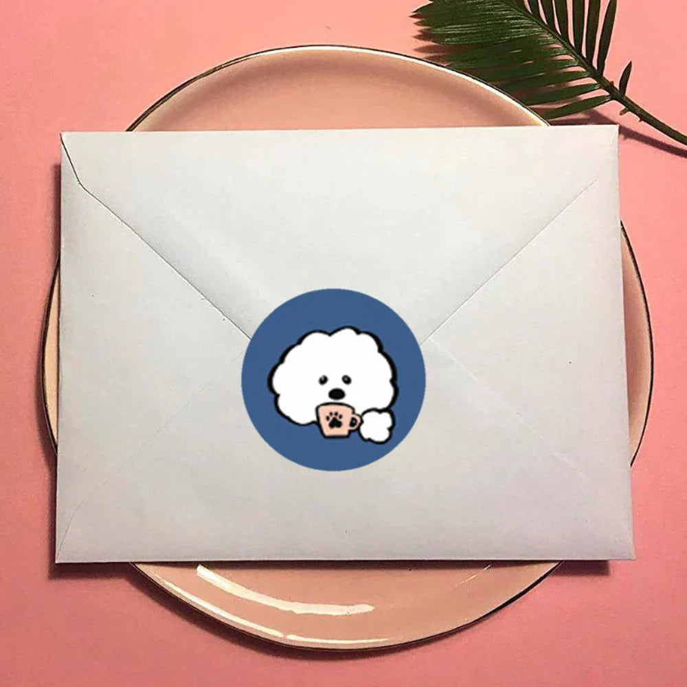 100-500pcs Cute Animal Stickers Christmas Kawaii Gift Seal for Handmade Food Cake Packaging Scrapbooking Craft Decor Supplies (ONLINE ORDER ONLY)