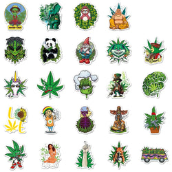 10/30/50/100PCS Funny Characters Weed Sticker Packs (ONLINE ORDER ONLY)