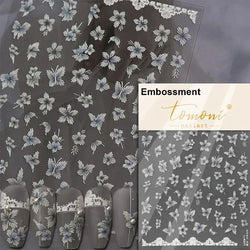 Dreamy Chic Butterfly Flower Bowknot Square Rhinestone Crystal 5D Self Adhesive Nail Art Stickers Fantasy Shiny Manicure Decals (ONLINE ORDER ONLY)