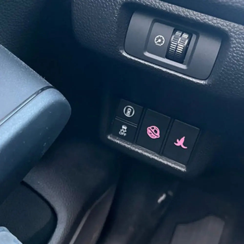 Set Of 6 Blank Button Car Sticker And Truck Vehicle White Blank Buttons The Car Interior  Decoration Die Cutting  Vinyl Decals (ONLINE ORDER ONLY)