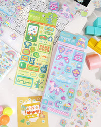 1pc Cute Pixel Candy Series Decorative Stickers Planner Journal Collage DIY idol card Material Sticker Kawaii Korean Stationery (ONLINE ORDER ONLY)