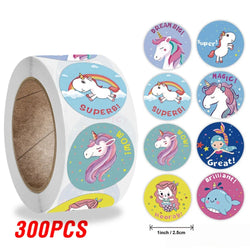 100-500pcs Kids Reward Stickers Puppy Dog Cat Encouragement Labels for Teachers Cute Animals Sticker Stationery Pegatinas (ONLINE ORDER ONLY)
