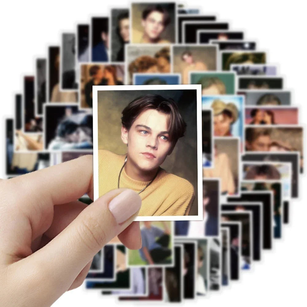 10/52Pcs Leonardo DiCaprio Movie Star Actor Graffiti Stickers Skateboard Fridge Guitar Laptop Bike DIY Waterproof Sticker Decals (ONLINE ORDER ONLY)