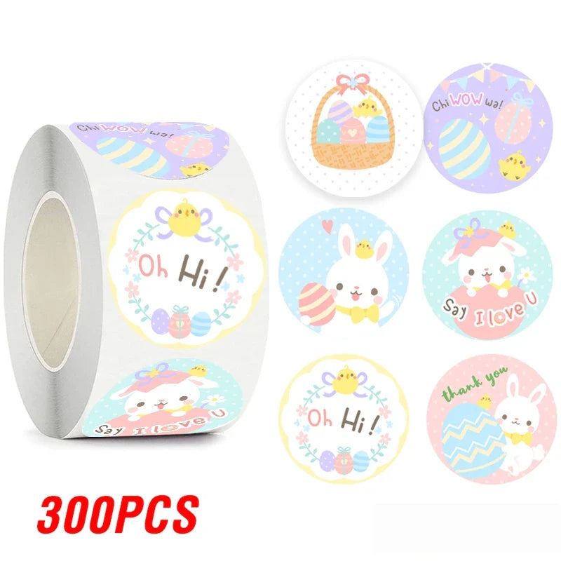 100-500pcs Cartoon Animal Label Thank You Stickers Sealing Label For Business Handmade Baking Cake Party Gift Decoration Sticker (ONLINE ORDER ONLY)