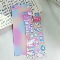 1Pc New Cute Dialog box Sticker Y2K Flakes Idol Card Album Deco Scrapbook DIY Material Decoration Stationery Stickers Aesthetic (ONLINE ORDER ONLY)