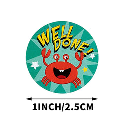 100-500pcs Reward Stickers Encouragement Sticker Roll For Kids Motivational Stickers With Cute Animals For Students Teachers (ONLINE ORDER ONLY)