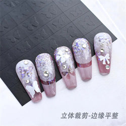 1PC Hollow Airbrush Design Nail Art Hollow Stencils Sticker Love Star Snowflake Butterfly Butterfly French Decal Slider Decors * (Online Order Only)