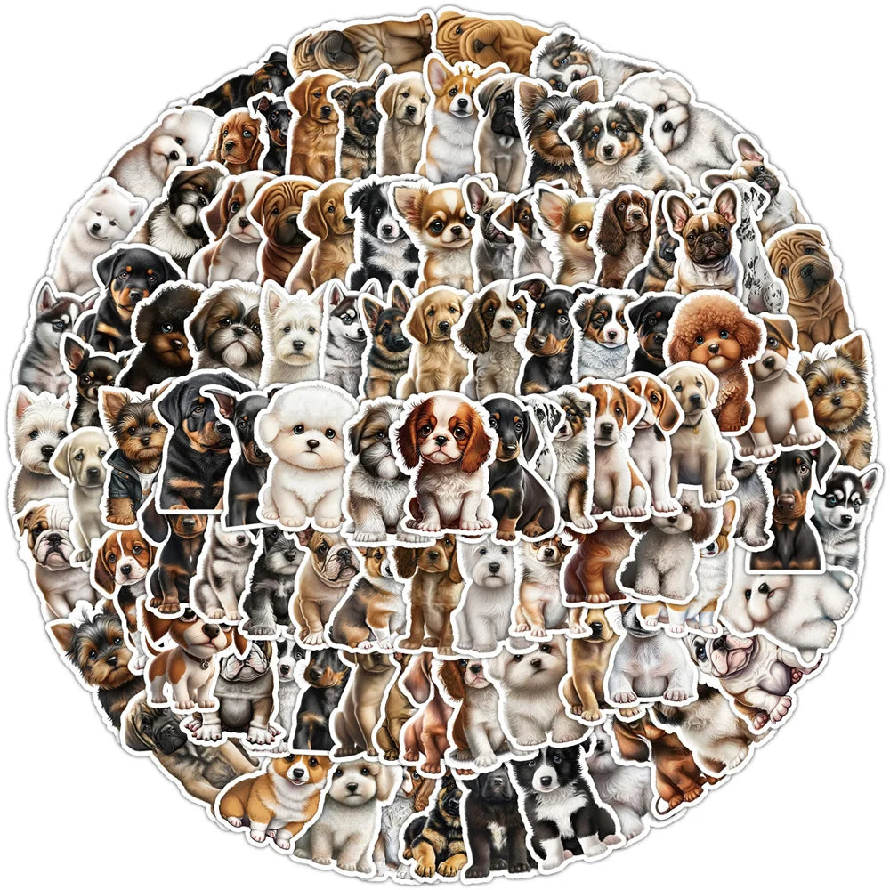10/30/50PCS New INS Little Milk Dog Sticker Cartoon Creative Anime iPad Motorcycle Luggage Chair Decoration Waterproof Wholesale (ONLINE ORDER ONLY)