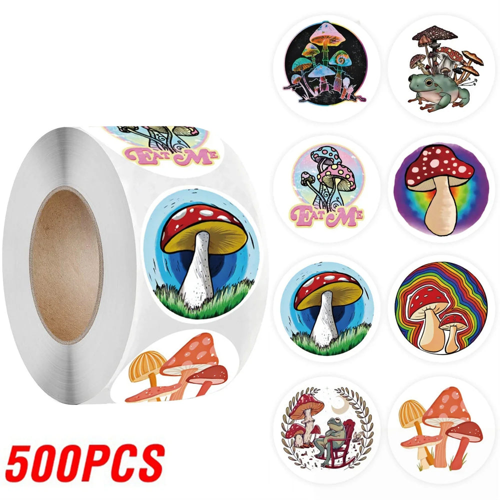 100-500pcs Summer Cartoon Handcrafted Decorative Gift Box with Self-adhesive Stickers for Sealing Stationery stickers (Online Order Only)