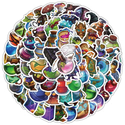 Cartoon Magic Potion Stickers Pack for Laptop Phone Suitcase Scrapbook (Online Order Only)