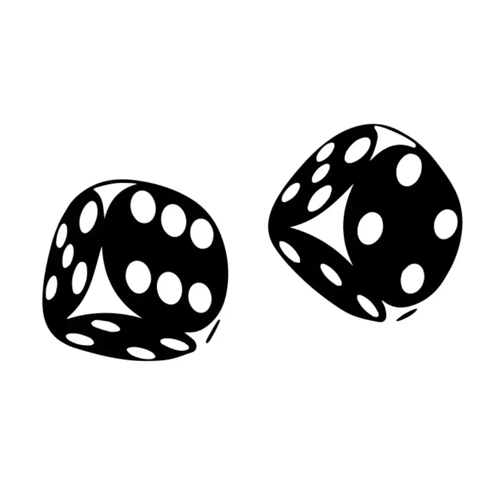 Creative Dice Graphics Waterproof Vinyl Decals Automobile Styling Personalized Decor Car Sticker (ONLINE ORDER ONLY)