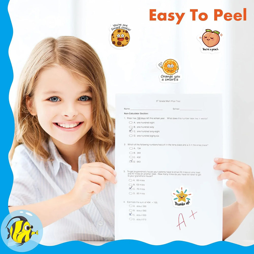 100-500pcs Cute Decal Student  Reward Stickers For Scrapbook Education Kids Gift Learning Motivational Toys Stationery stickers (ONLINE ORDER ONLY)