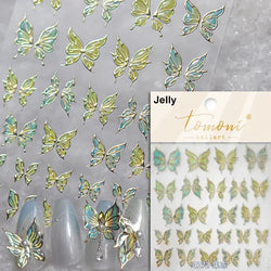 Dreamy Chic Butterfly Flower Bowknot Square Rhinestone Crystal 5D Self Adhesive Nail Art Stickers Fantasy Shiny Manicure Decals (ONLINE ORDER ONLY)
